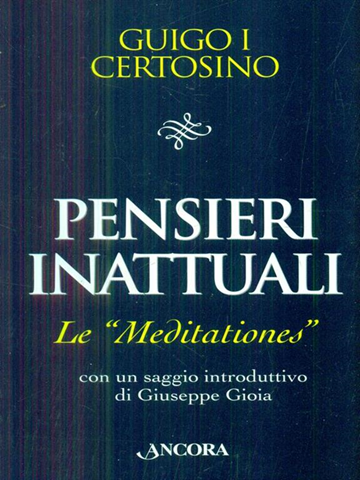 Image of Pensieri inattuali. Le Meditationes